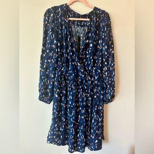 NWT ASOS Blue Faux Wrap Dress